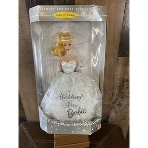 Wedding Day Barbie #17119 Blonde Hair Vintage 1996 Collector Edition With Stand